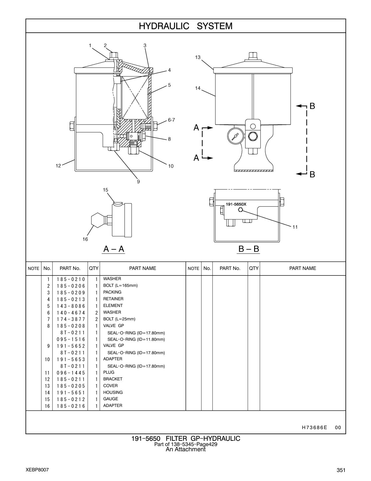 140-4674 WASHER CAT parts manual diagram