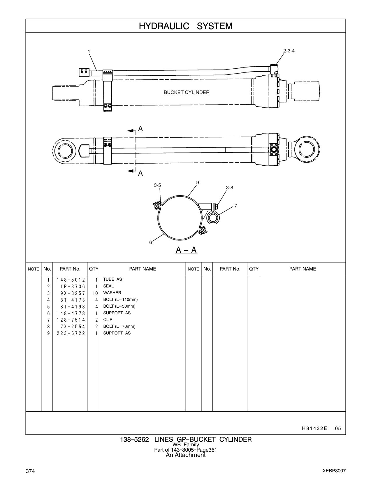 223-6722 SUPPORT AS CAT parts manual diagram