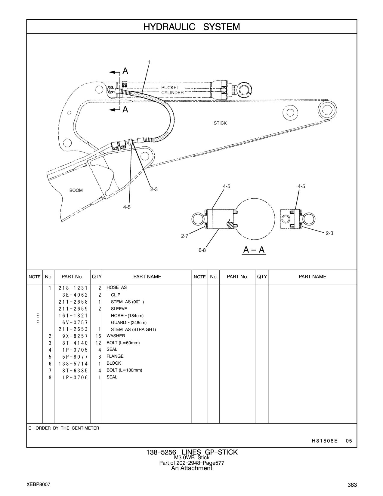 138-5714 BLOCK CAT parts manual diagram