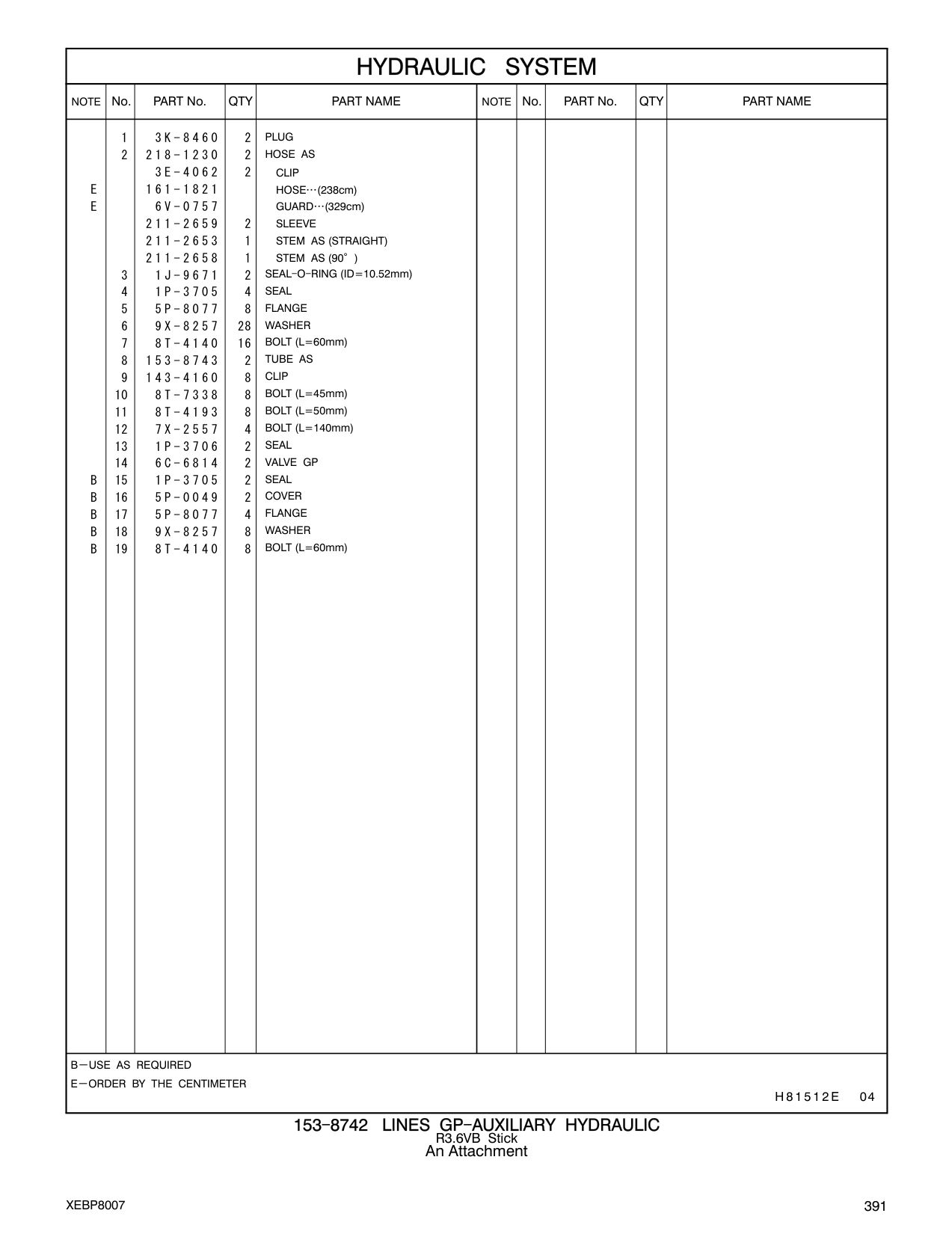 153-8743 TUBE AS CAT parts manual diagram