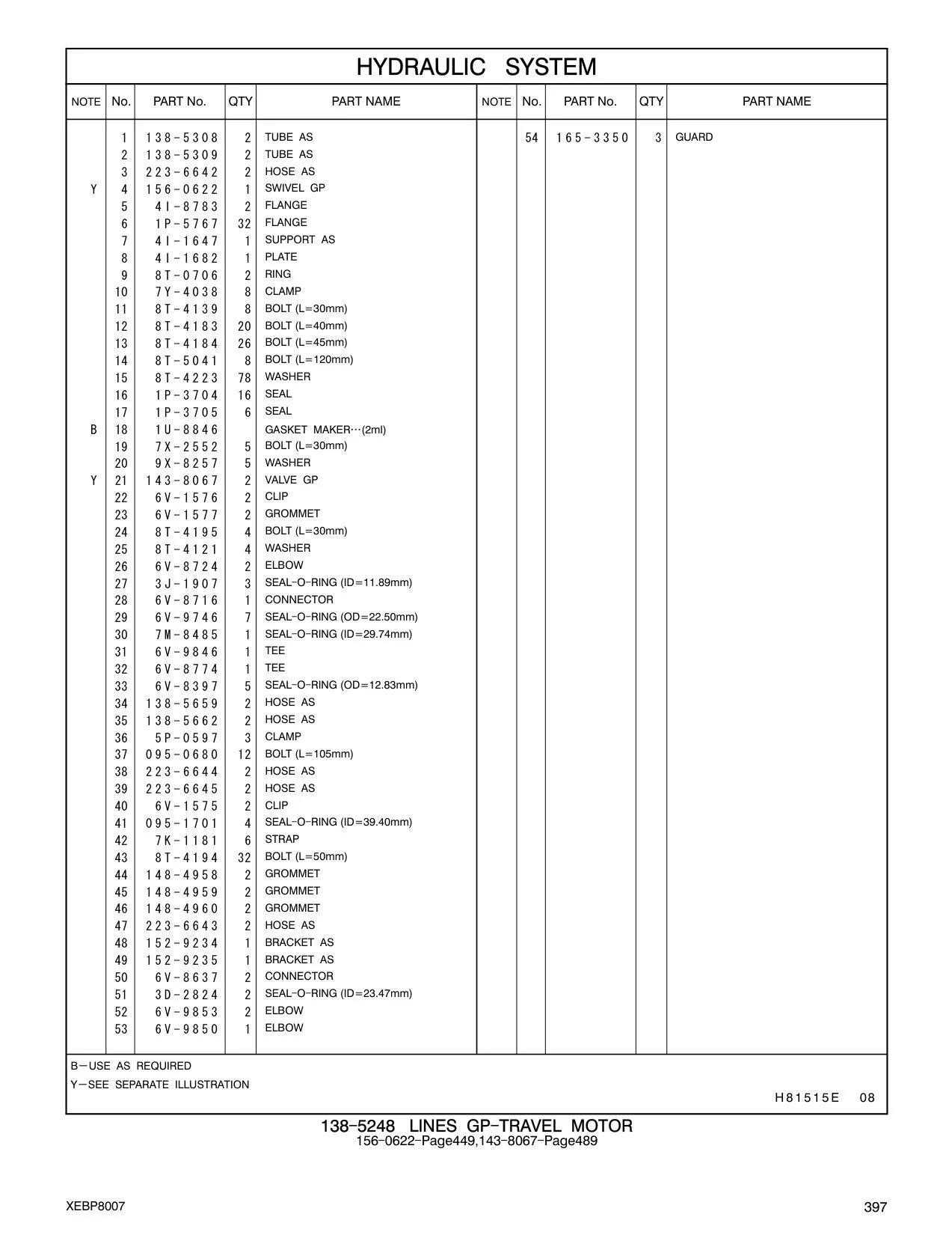 148-4960 GROMMET CAT parts manual diagram