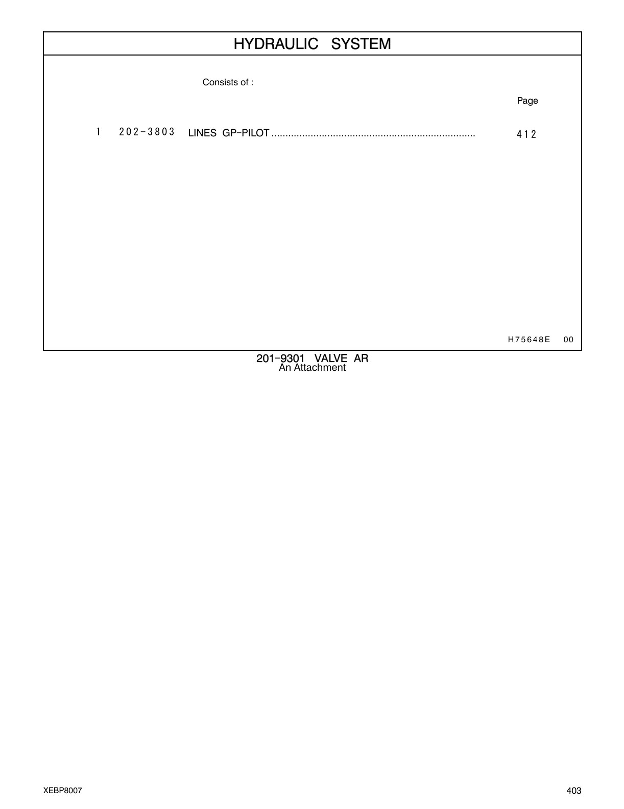 202-3803 - LINES GP-PILOT