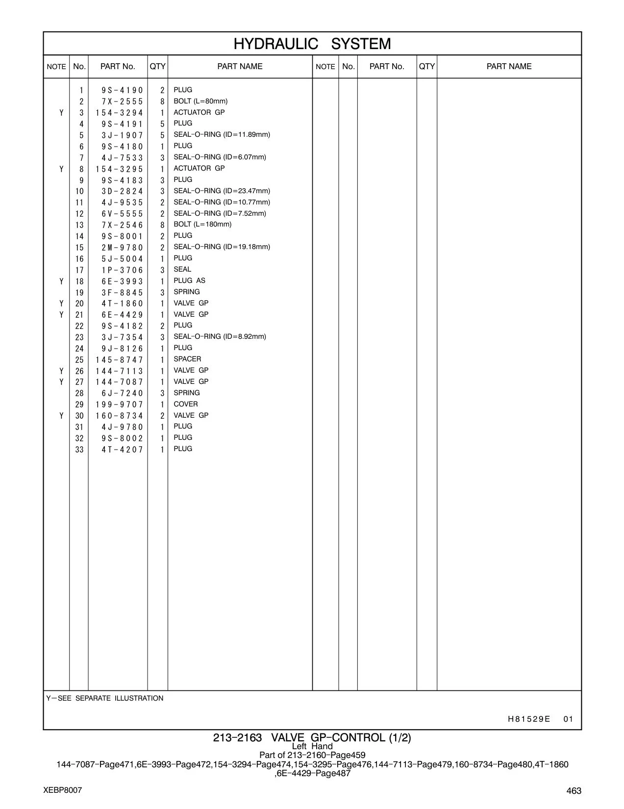 6E-4429 VALVE GP CAT parts diagram