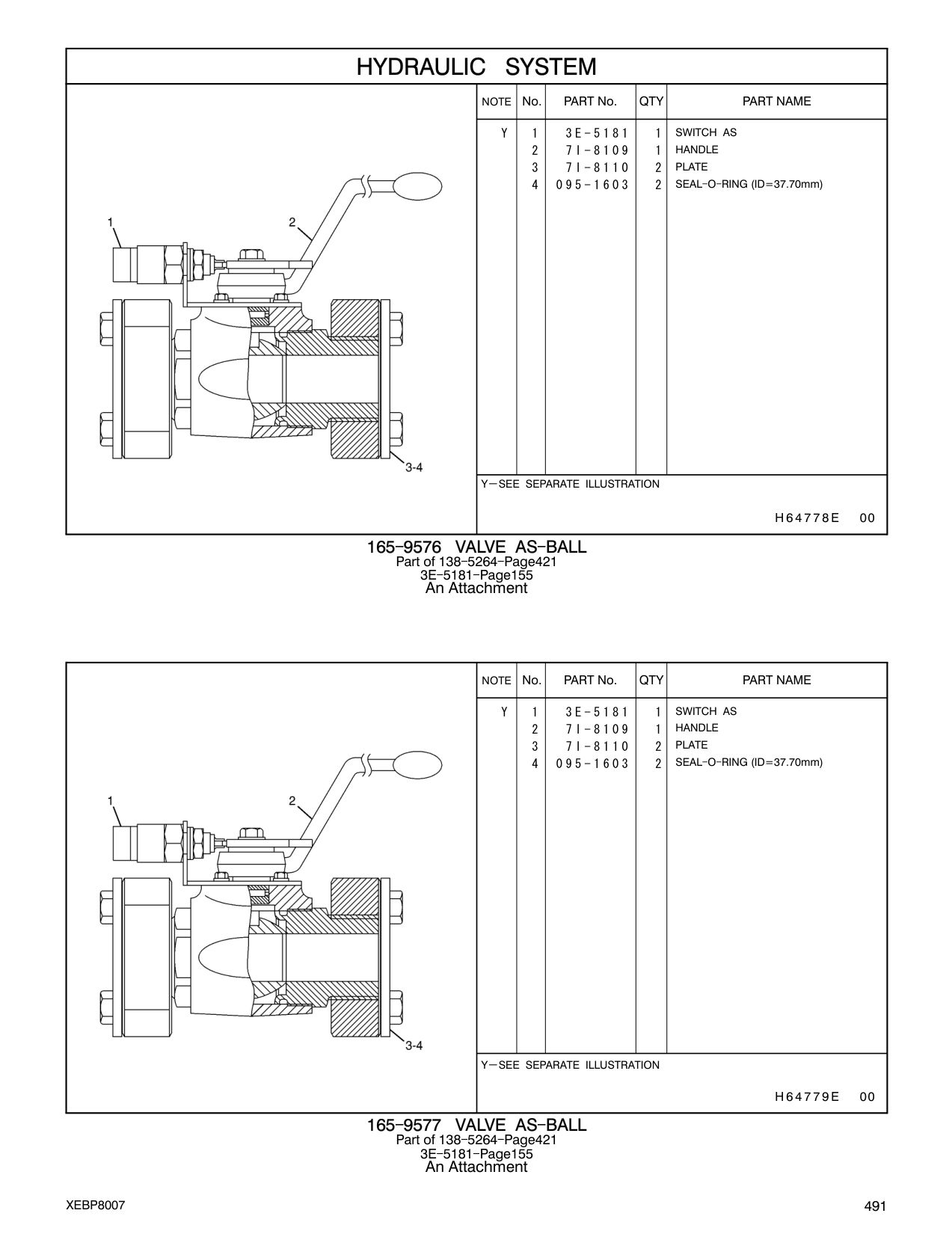 7I-8110 PLATE CAT parts manual diagram