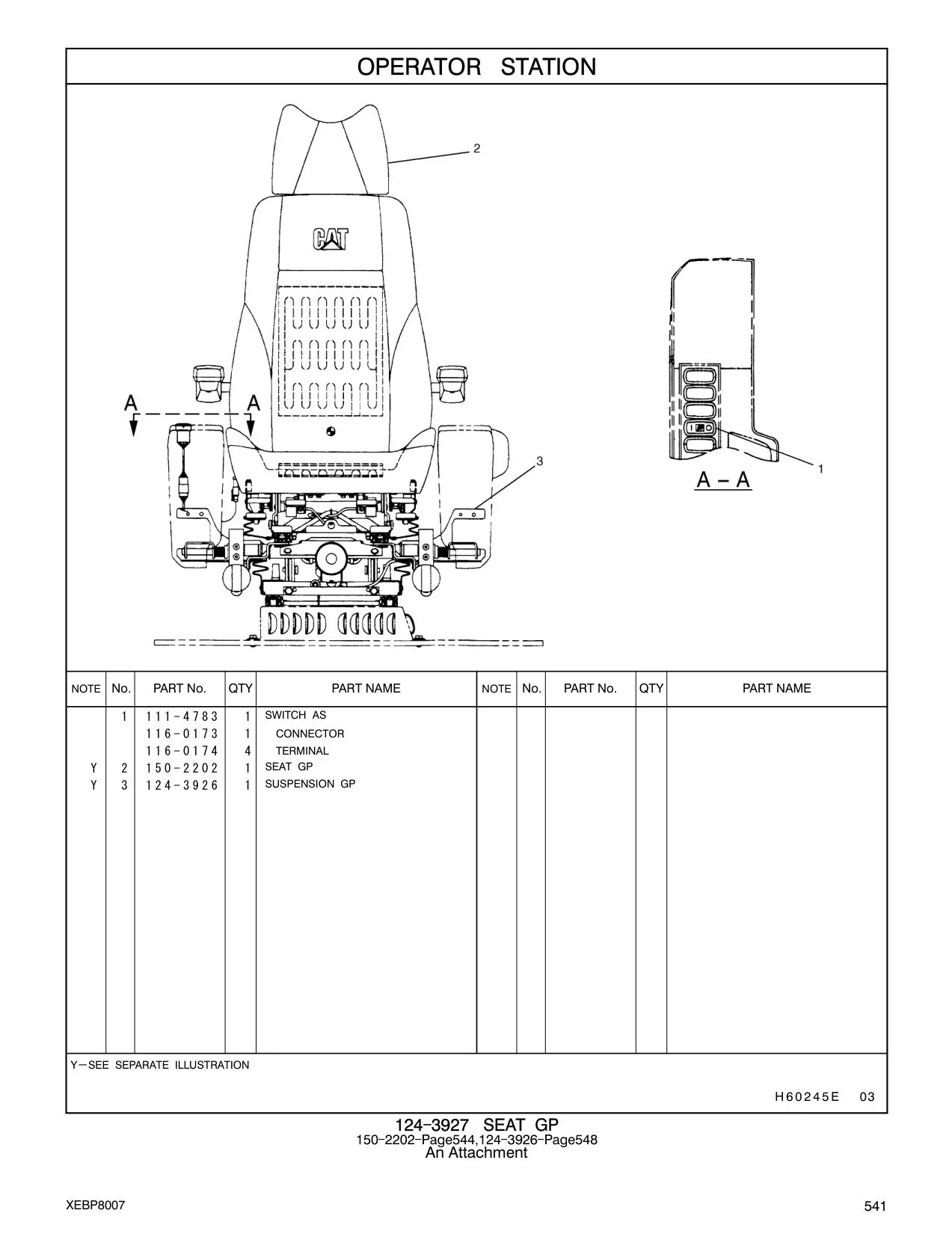 124-3926 - SUSPENSION GP