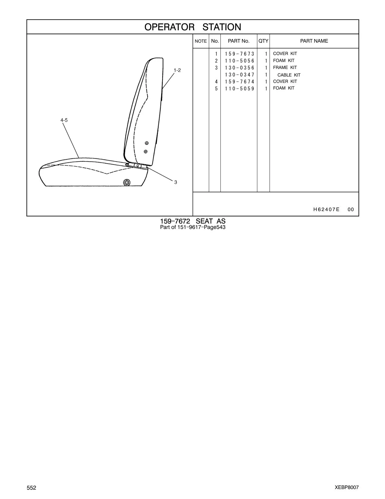 130-0347 - CABLE KIT