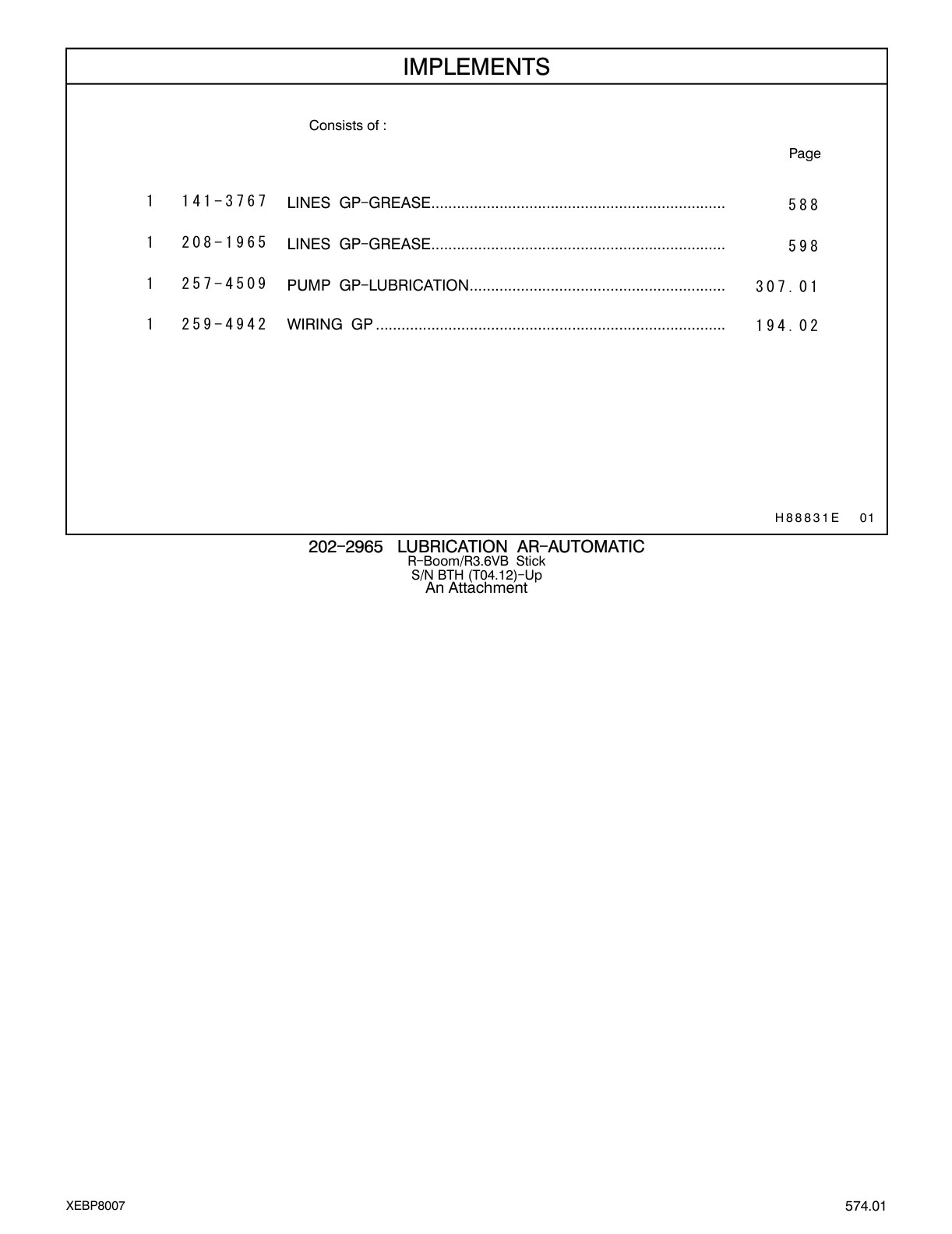 257-4509 - PUMP GP-LUBRICATION