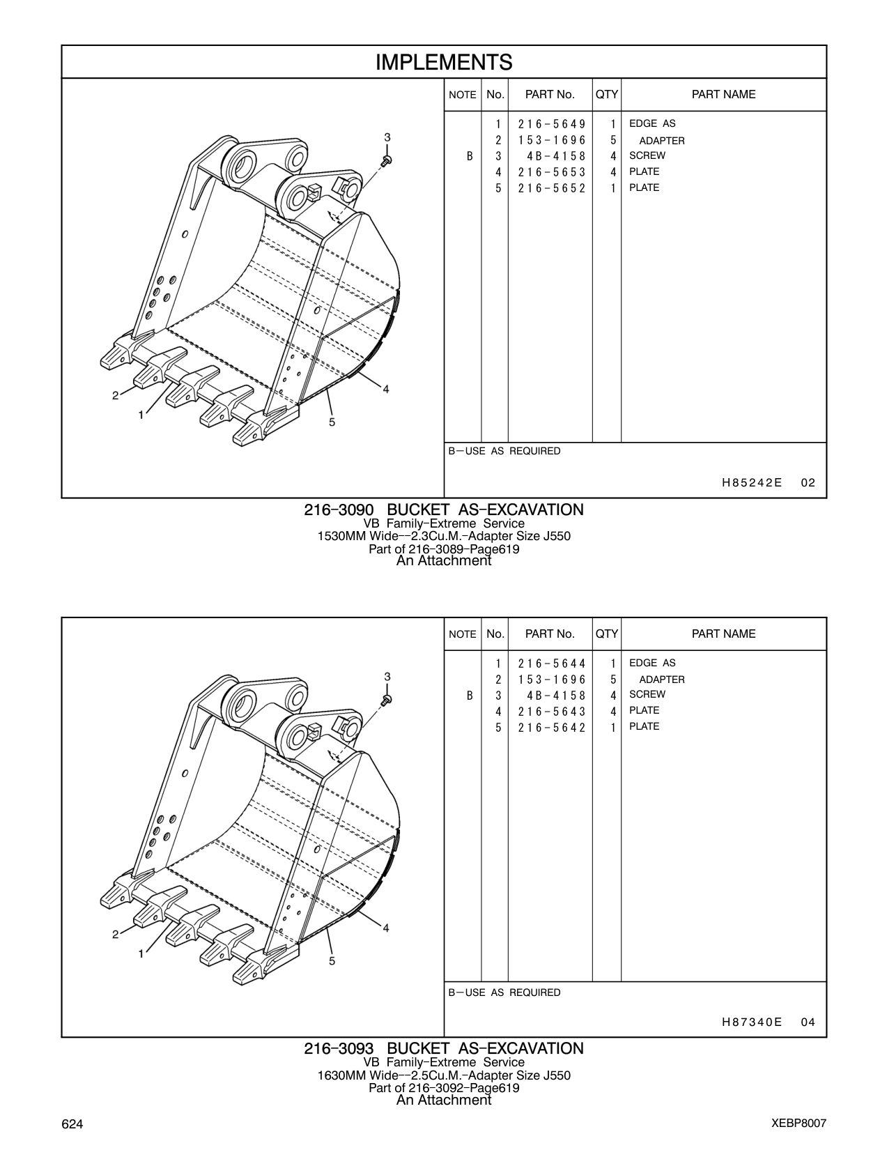153-1696 ADAPTER CAT parts manual diagram