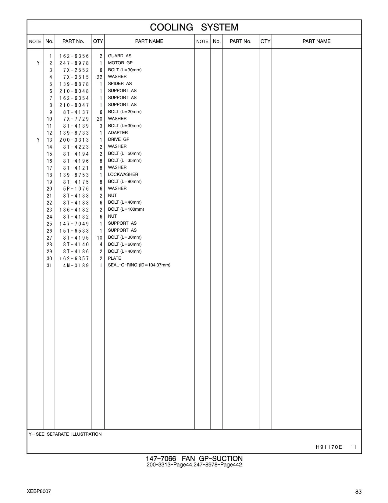 162-6357 PLATE CAT parts manual diagram