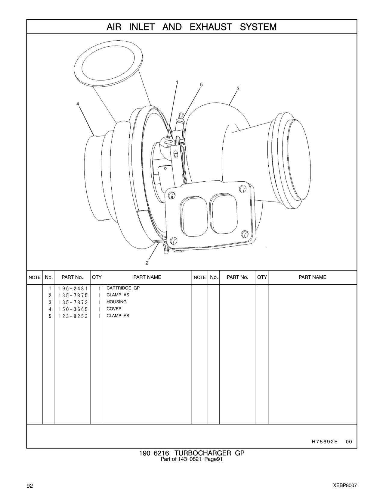 150-3665 COVER CAT parts manual diagram