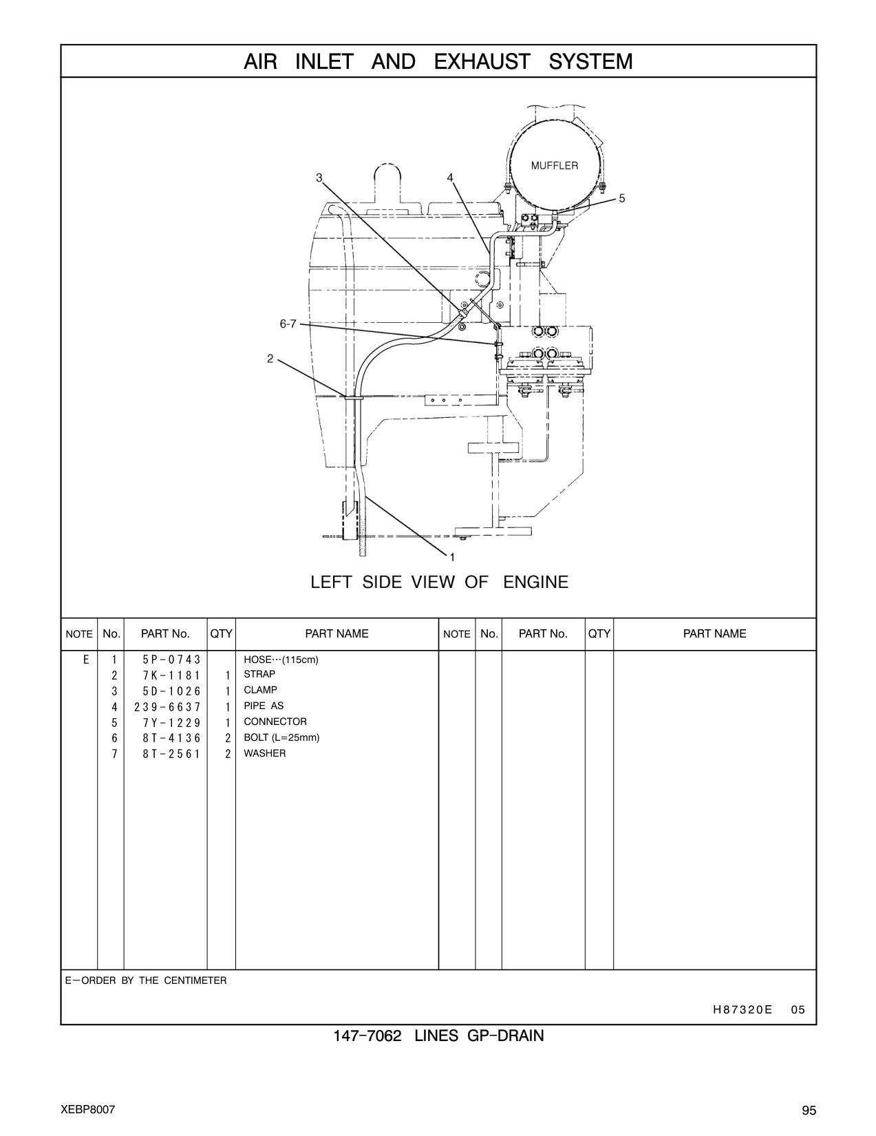 239-6637 PIPE AS CAT parts manual diagram