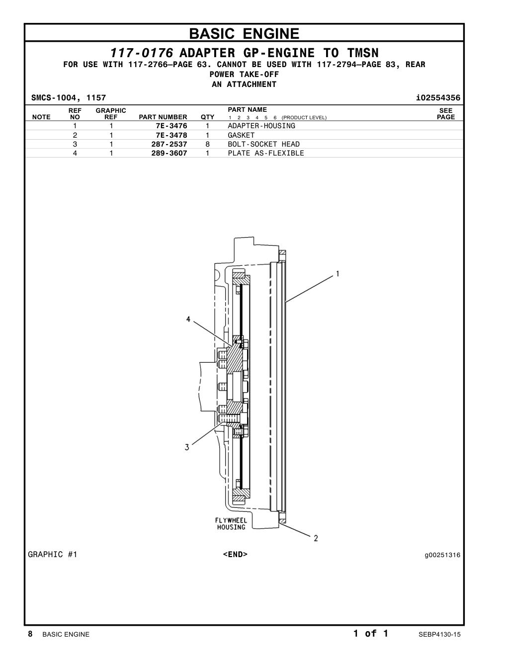 287-2537 BOLT-SOCKET HEAD CAT parts manual diagram