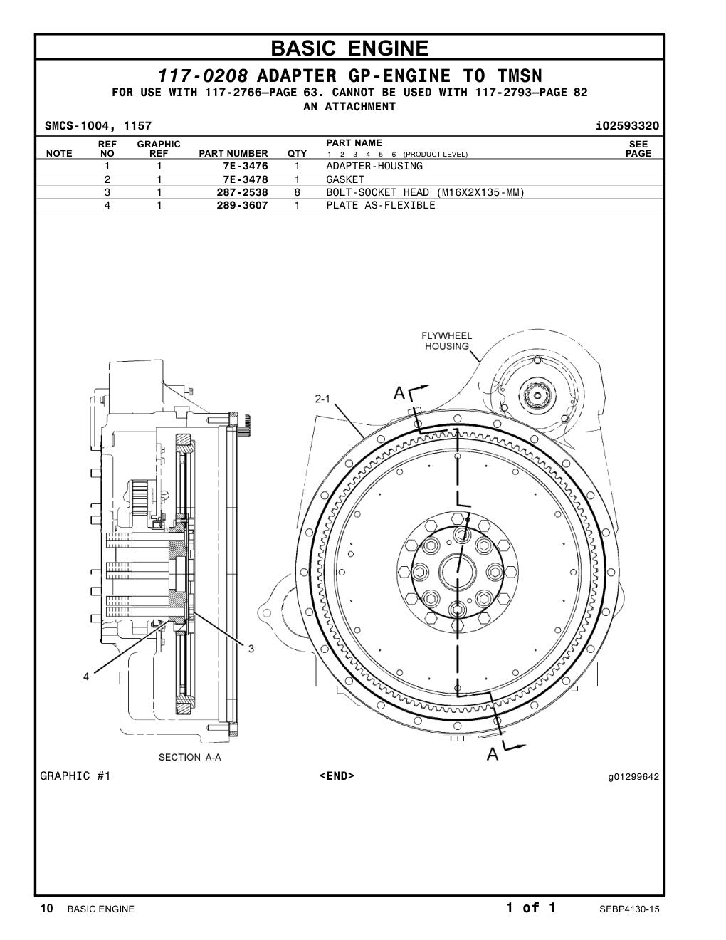 287-2538 BOLT-SOCKET HEAD (M16X2X135-MM) CAT parts manual diagram