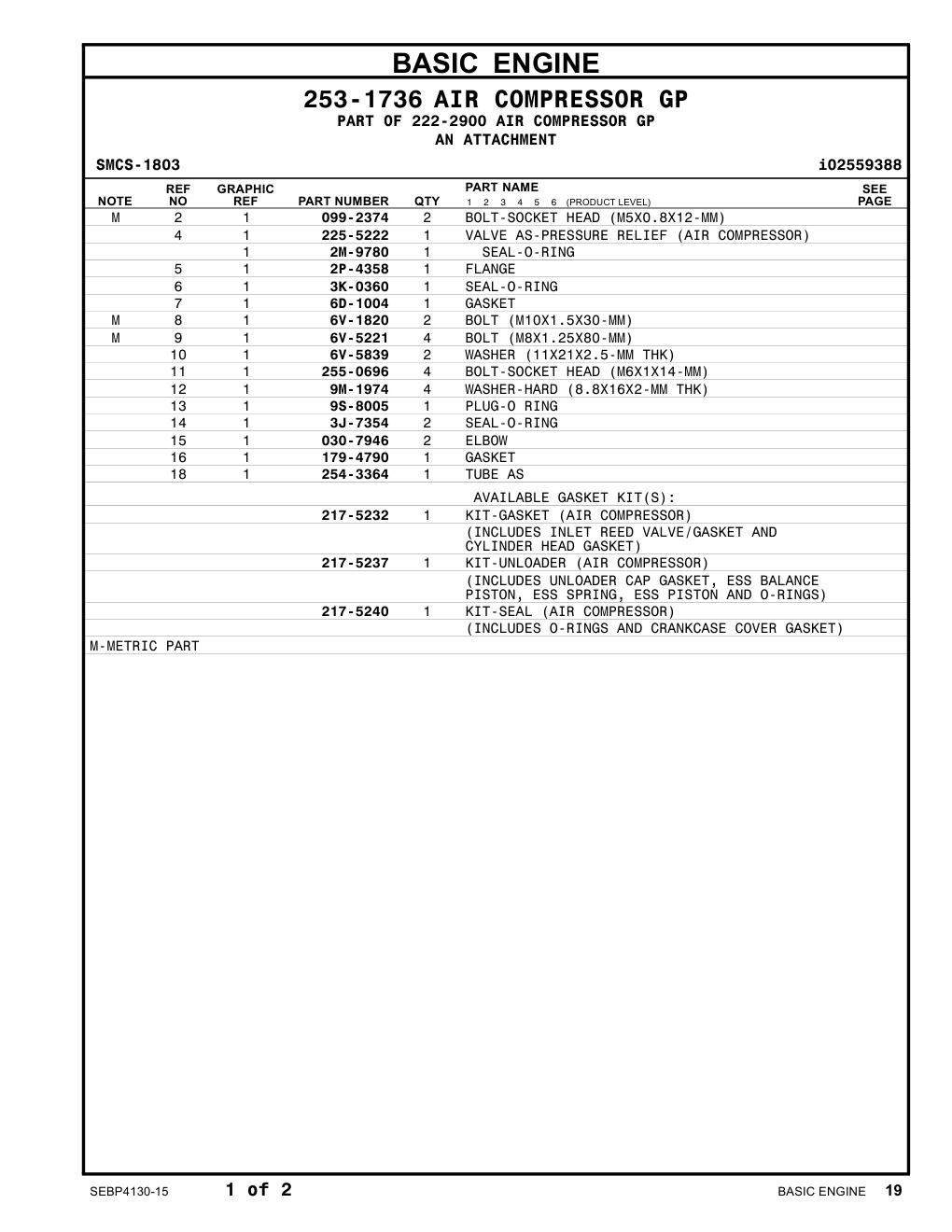 179-4790 GASKET CAT parts manual diagram
