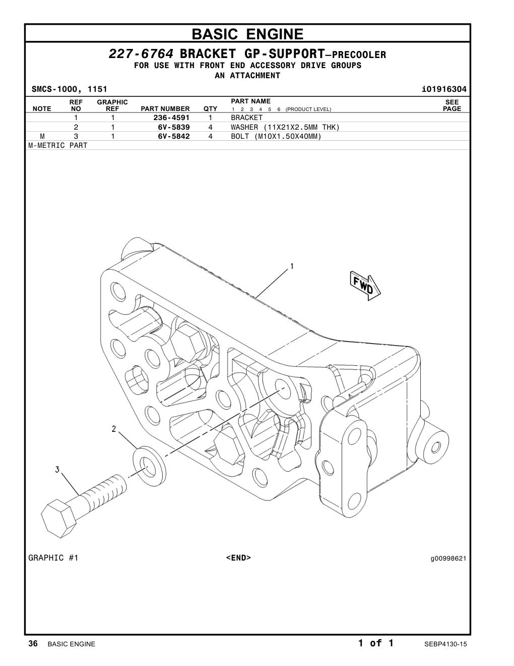 236-4591 BRACKET CAT parts manual diagram