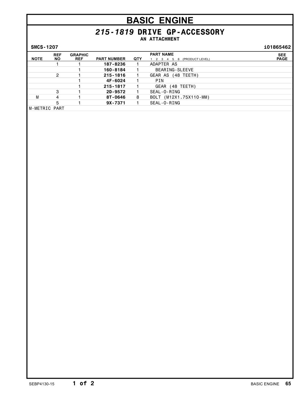 187-8236 ADAPTER AS CAT parts manual diagram