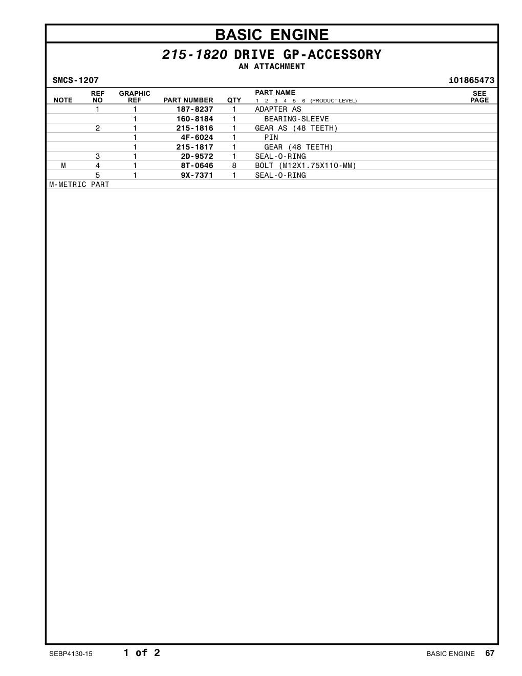 187-8237 ADAPTER AS CAT parts manual diagram