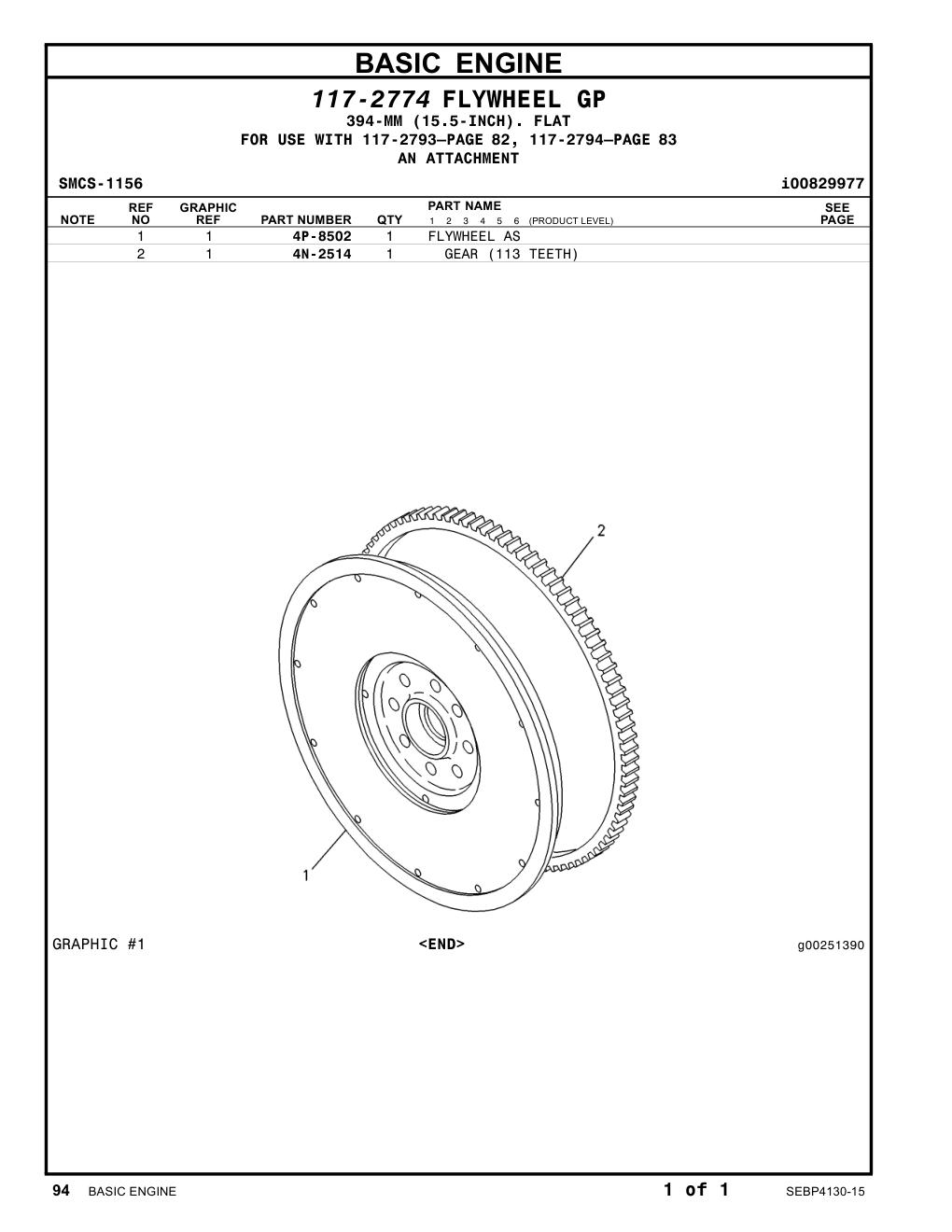 4P-8502 - FLYWHEEL AS