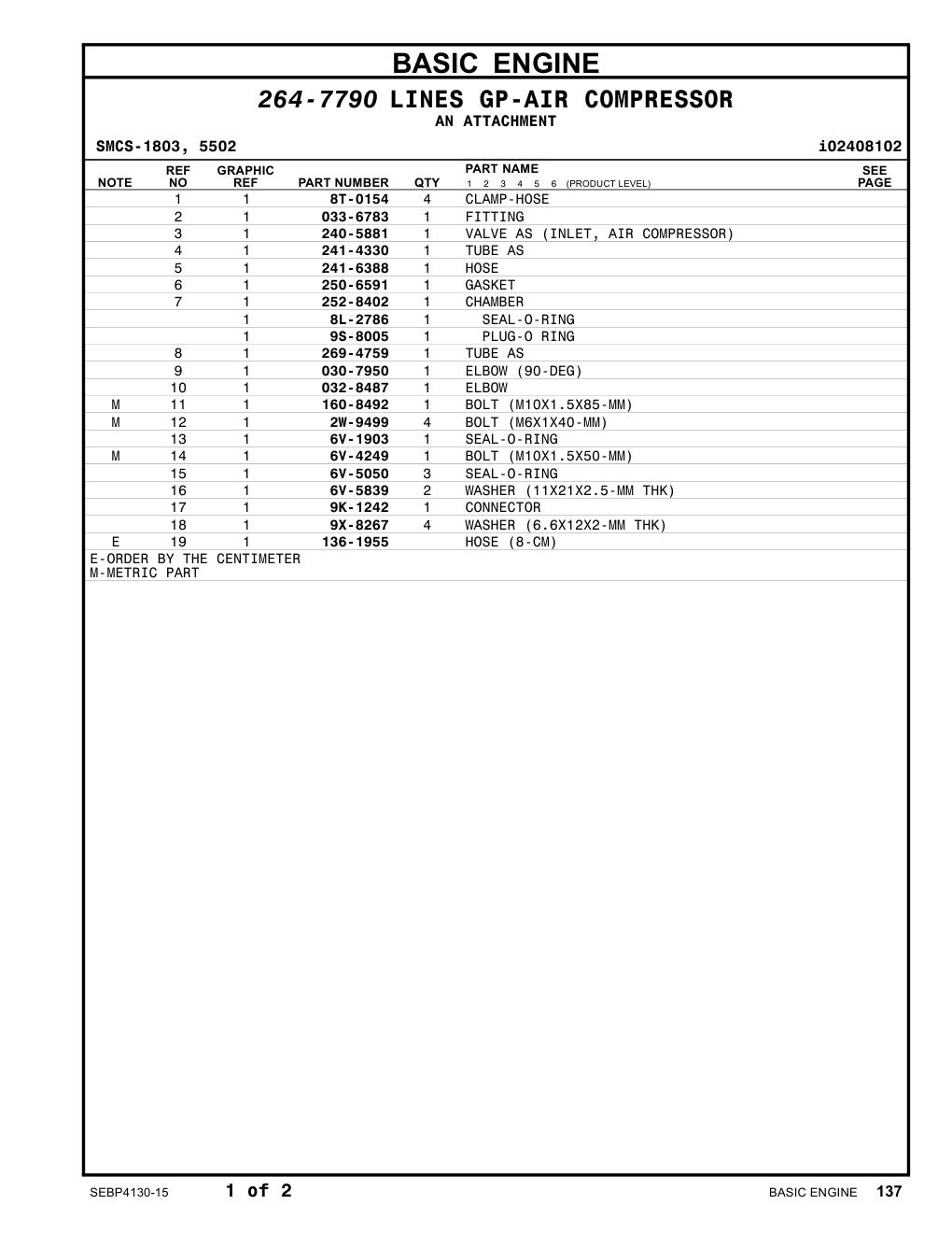 241-4330 TUBE AS CAT parts manual diagram