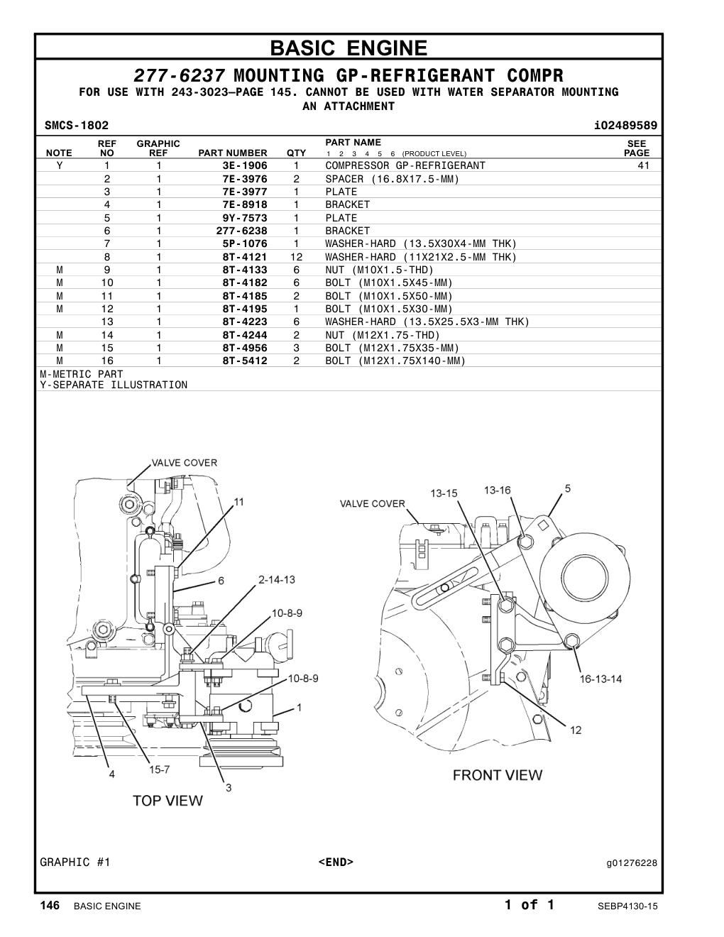 7E-3977 PLATE CAT parts manual diagram