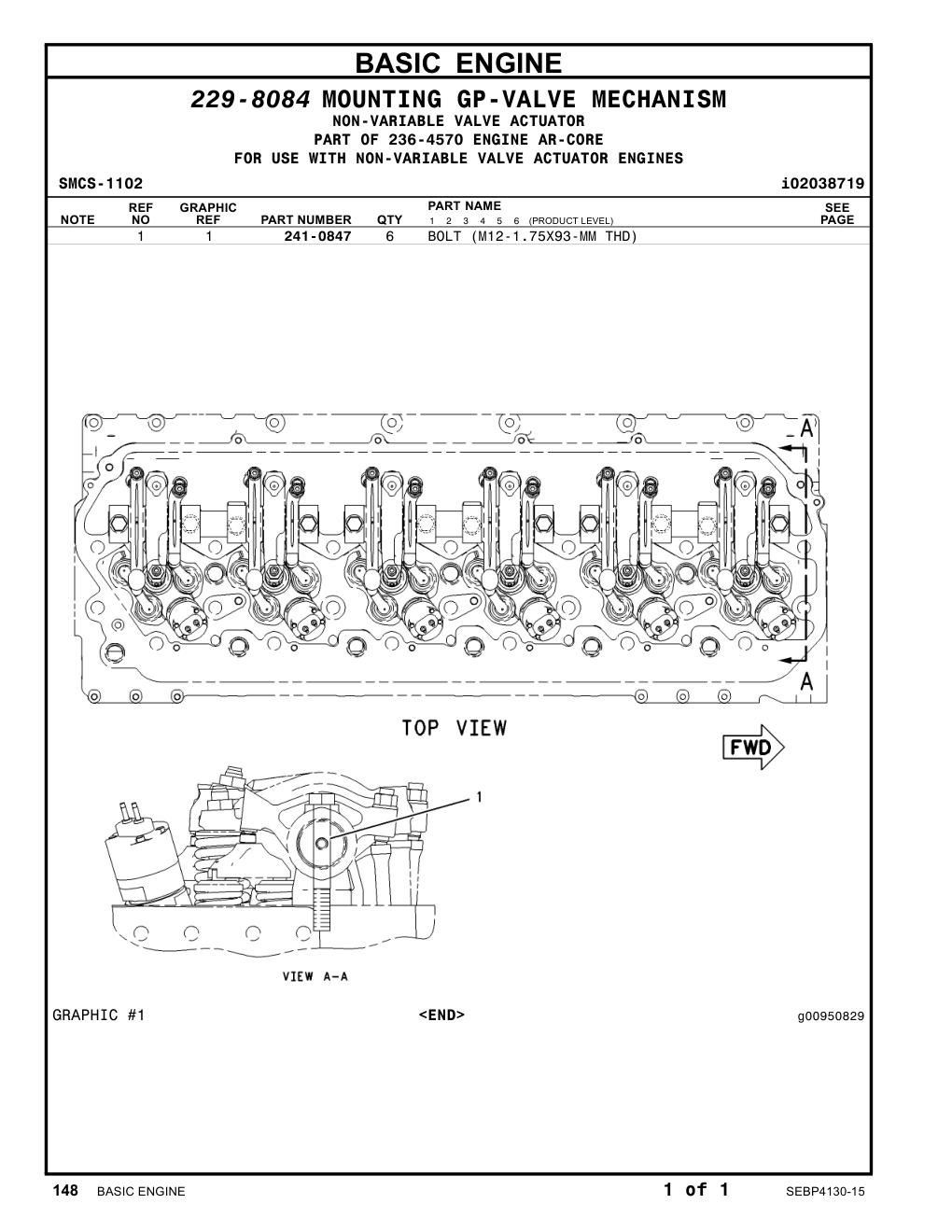 241-0847 - BOLT (L=93mm)