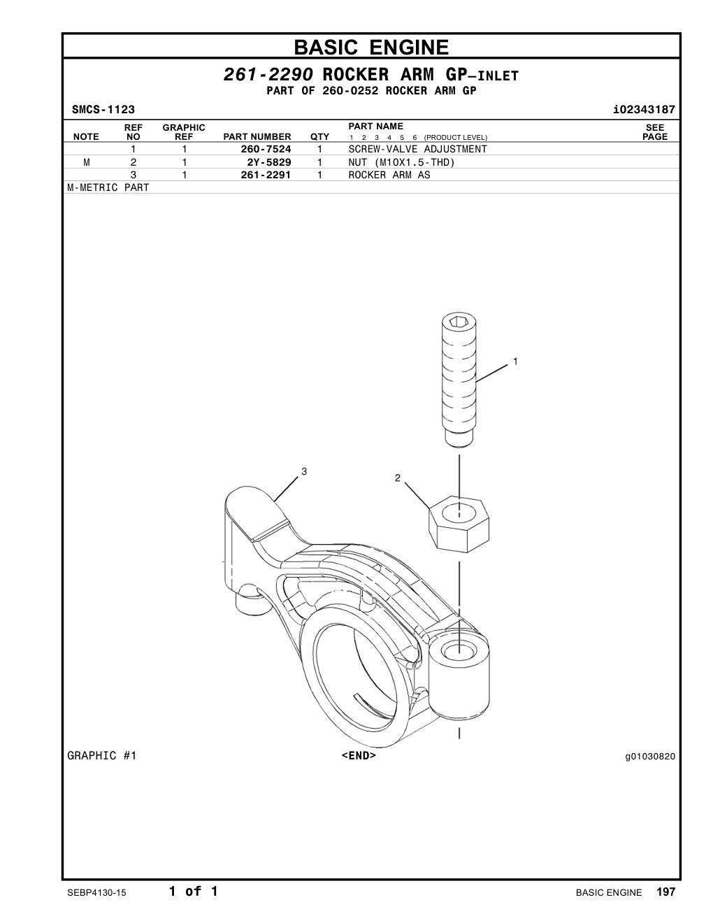 261-2291 - ROCKER ARM AS