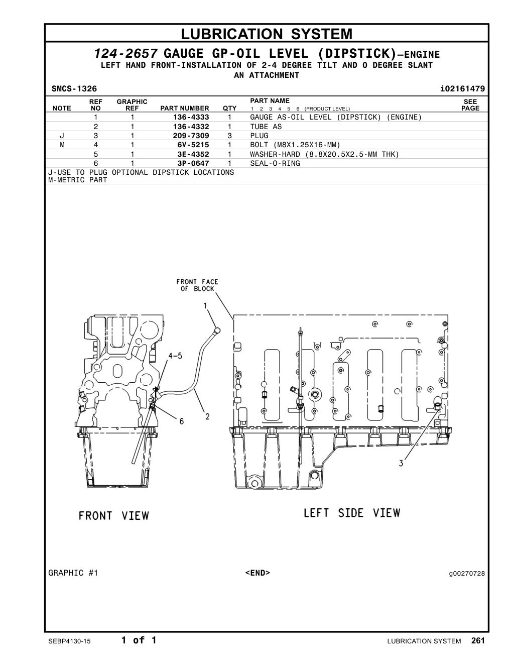 136-4332 TUBE AS CAT parts manual diagram