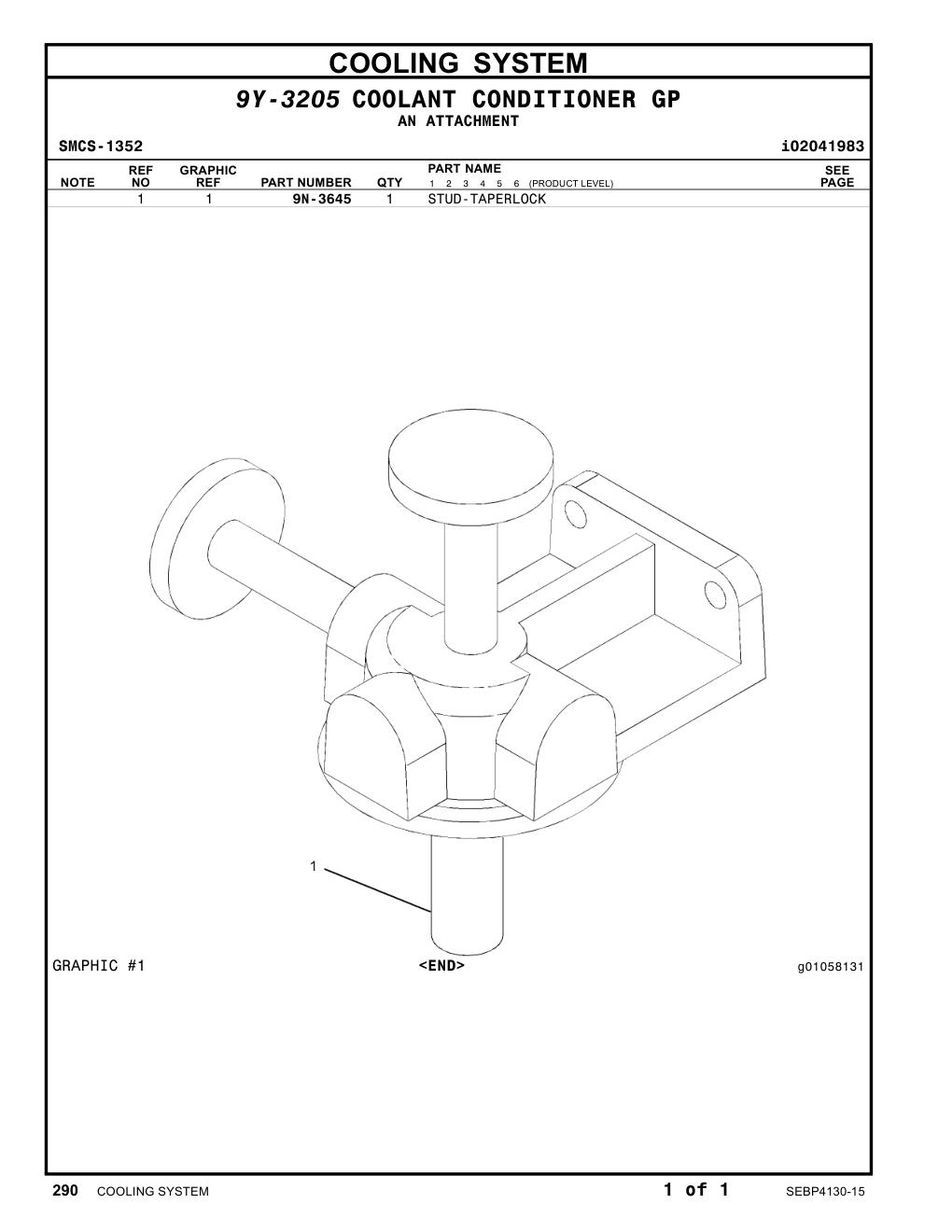 9N-3645 - STUD-TAPERLOCK