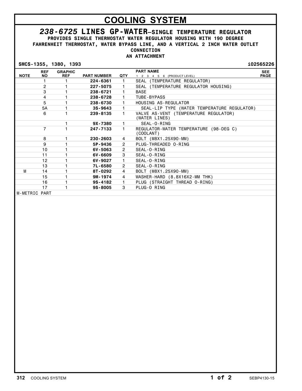 238-6721 BASE CAT parts manual diagram