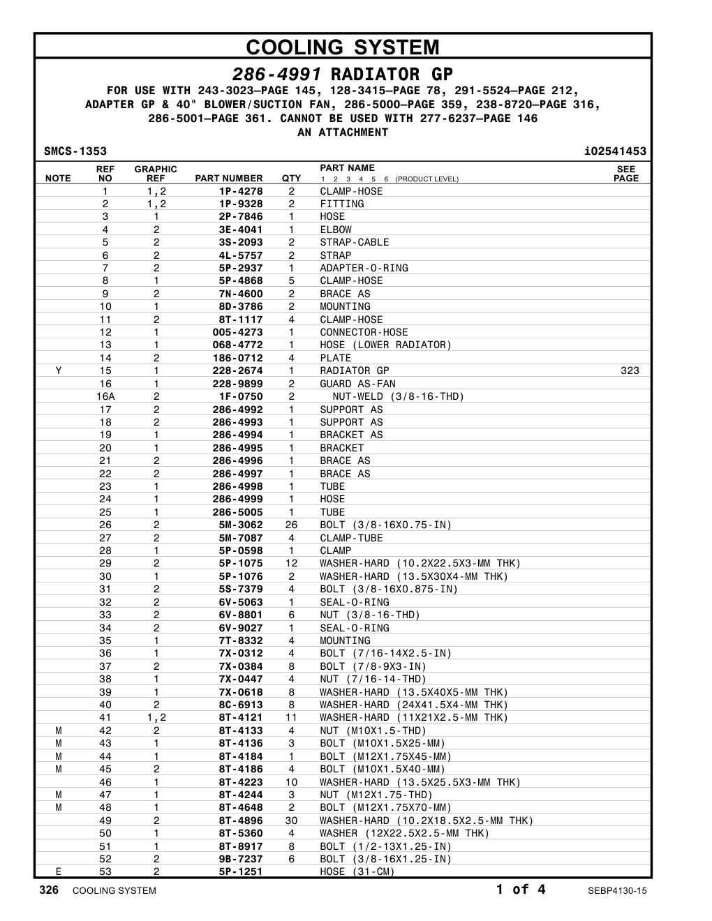 8D-3786 MOUNTING CAT parts manual diagram