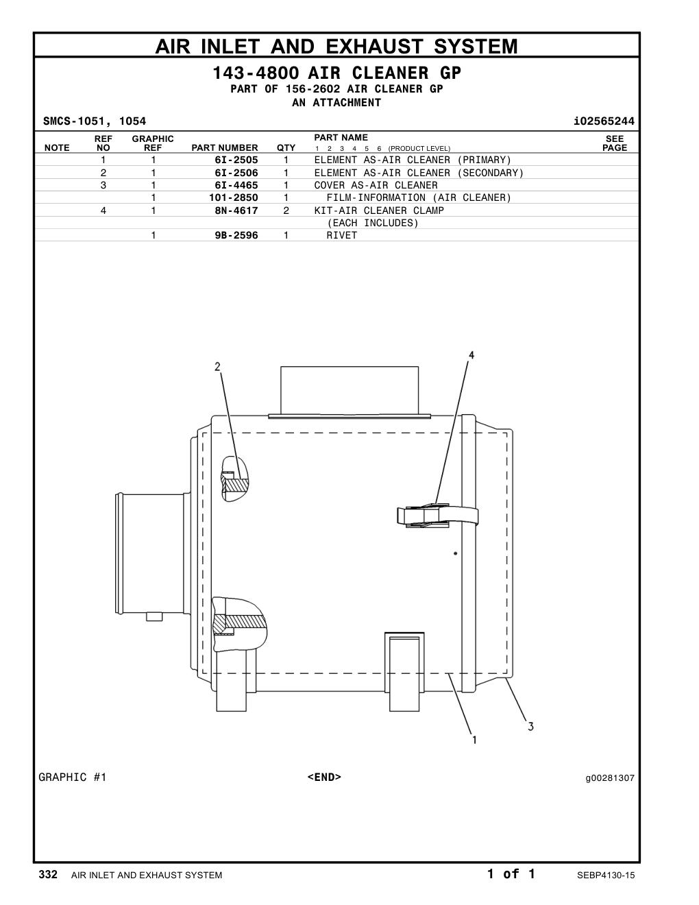 9B-2596 RIVET CAT parts manual diagram