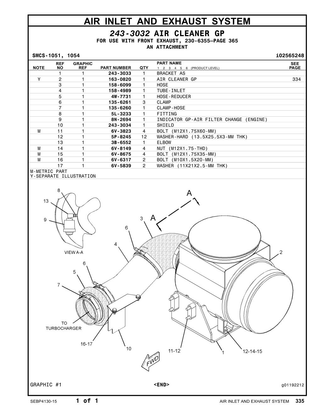 243-3033 BRACKET AS CAT parts manual diagram