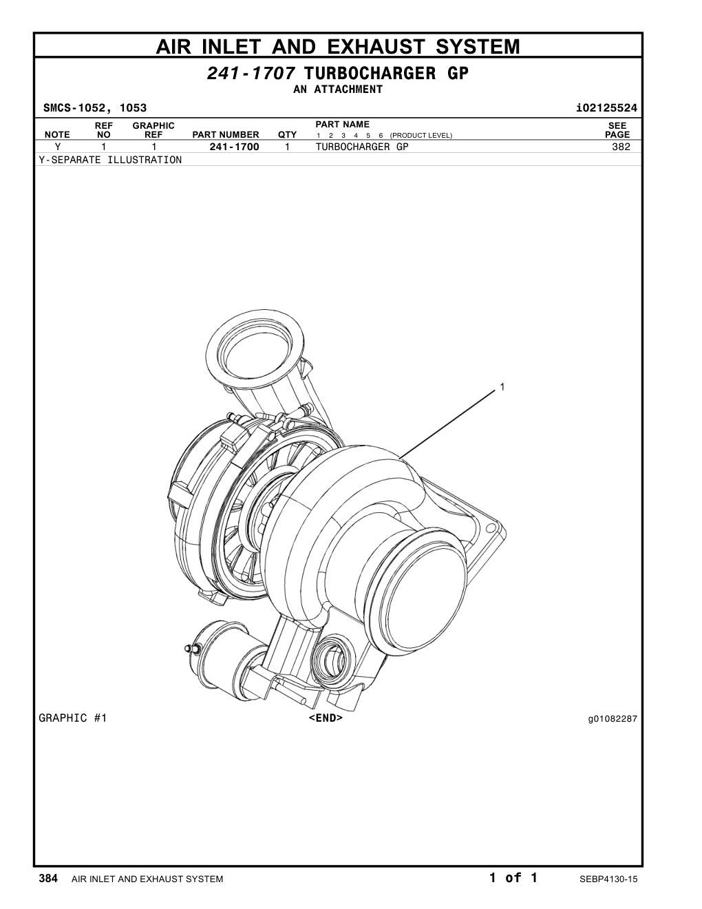 241-1700 - TURBOCHARGER GP