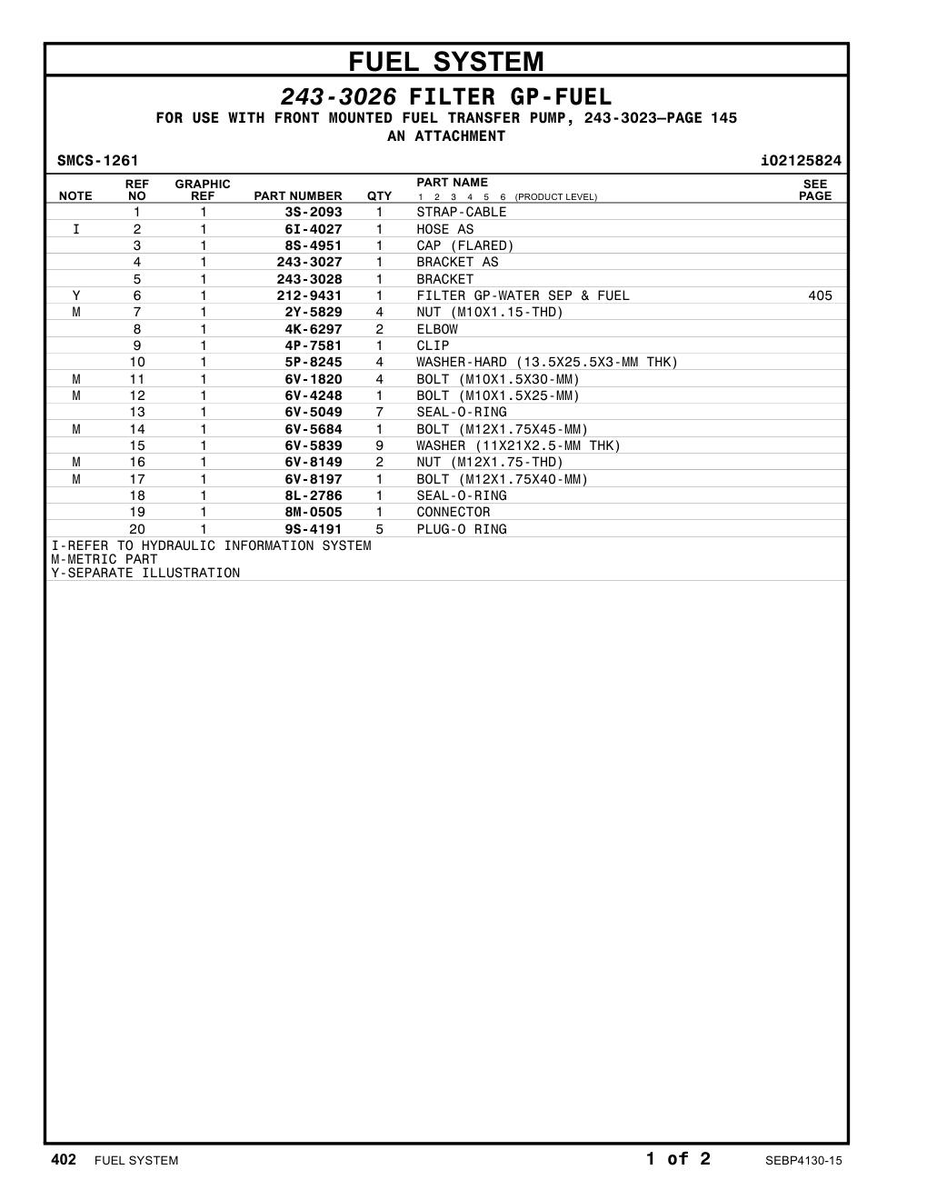 243-3028 BRACKET CAT parts manual diagram