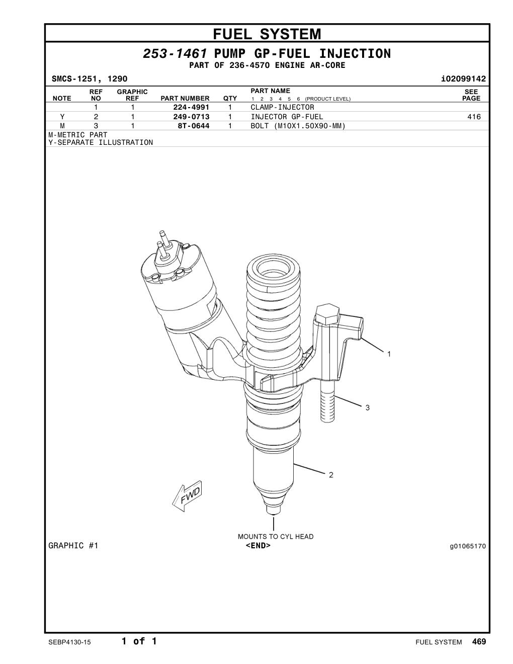249-0713 - INJECTOR GP-FUEL