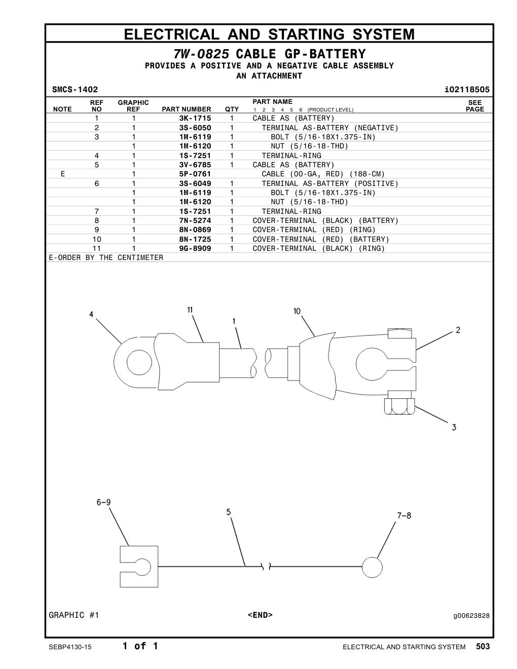 3S-6049 - TERMINAL AS-BATTERY (POSITIVE)