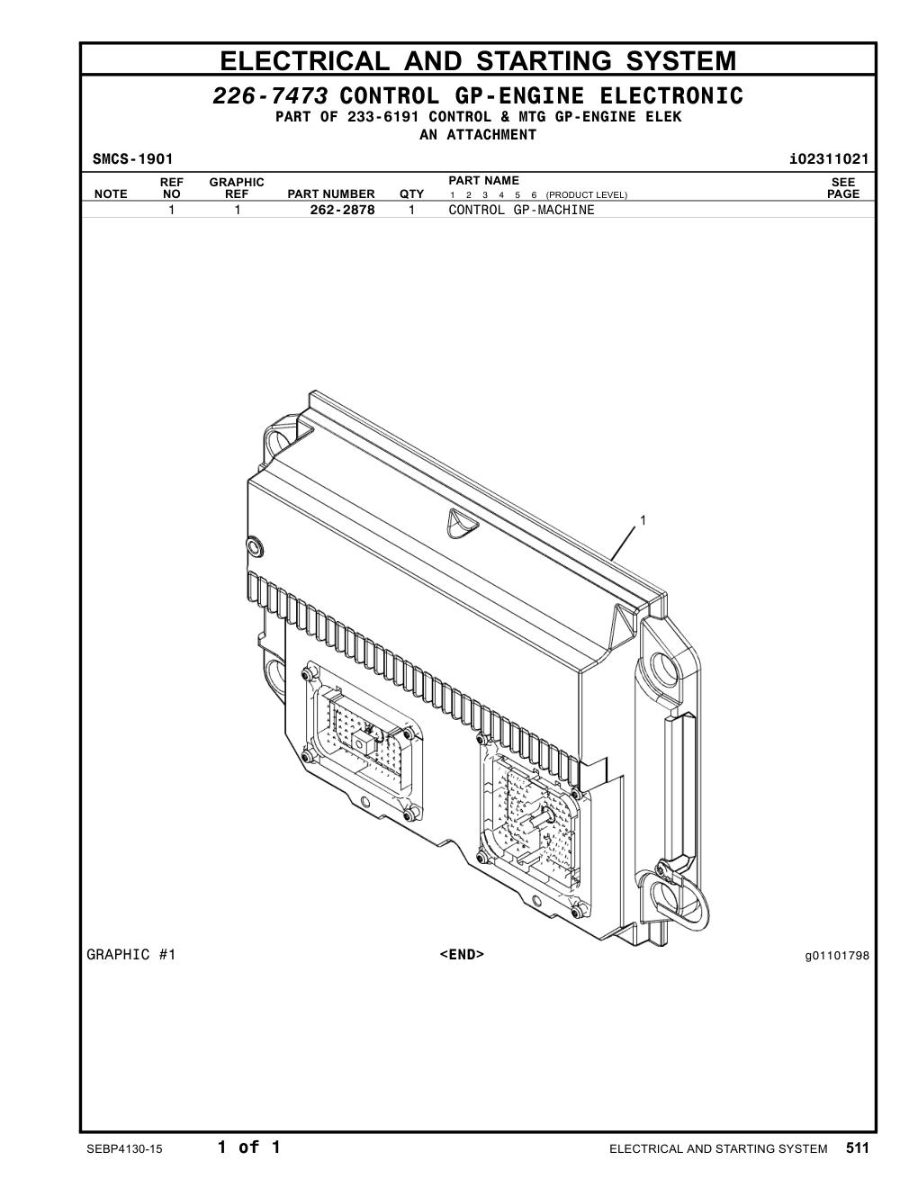262-2878 - CONTROL GP-MACHINE