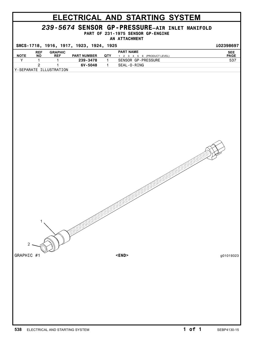 239-3478 - SENSOR GP-PRESSURE