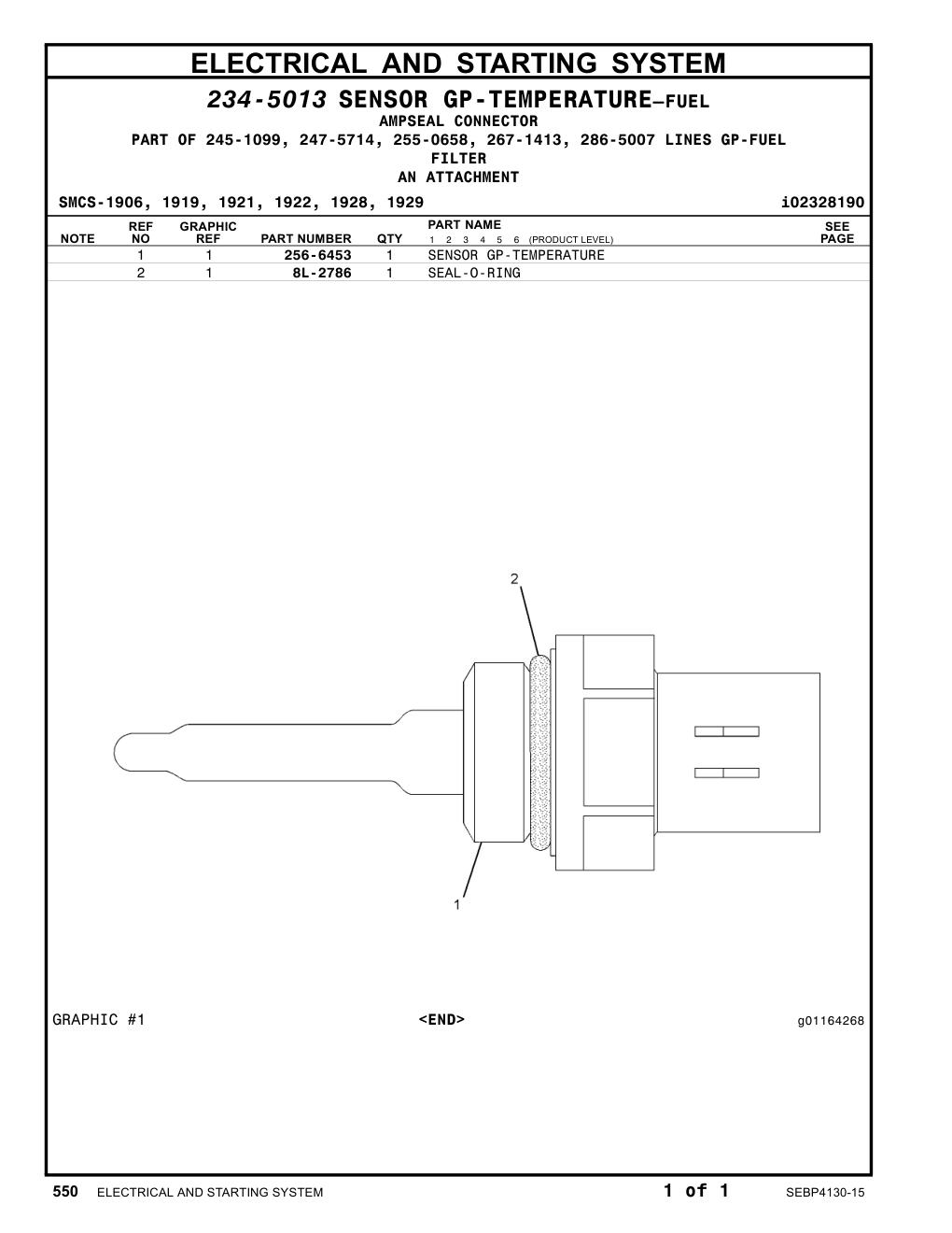 256-6453 - SENSOR-TEMPERATURE