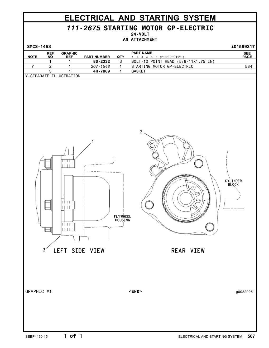 207-1548 - STARTING MOTOR GP-ELECTRIC