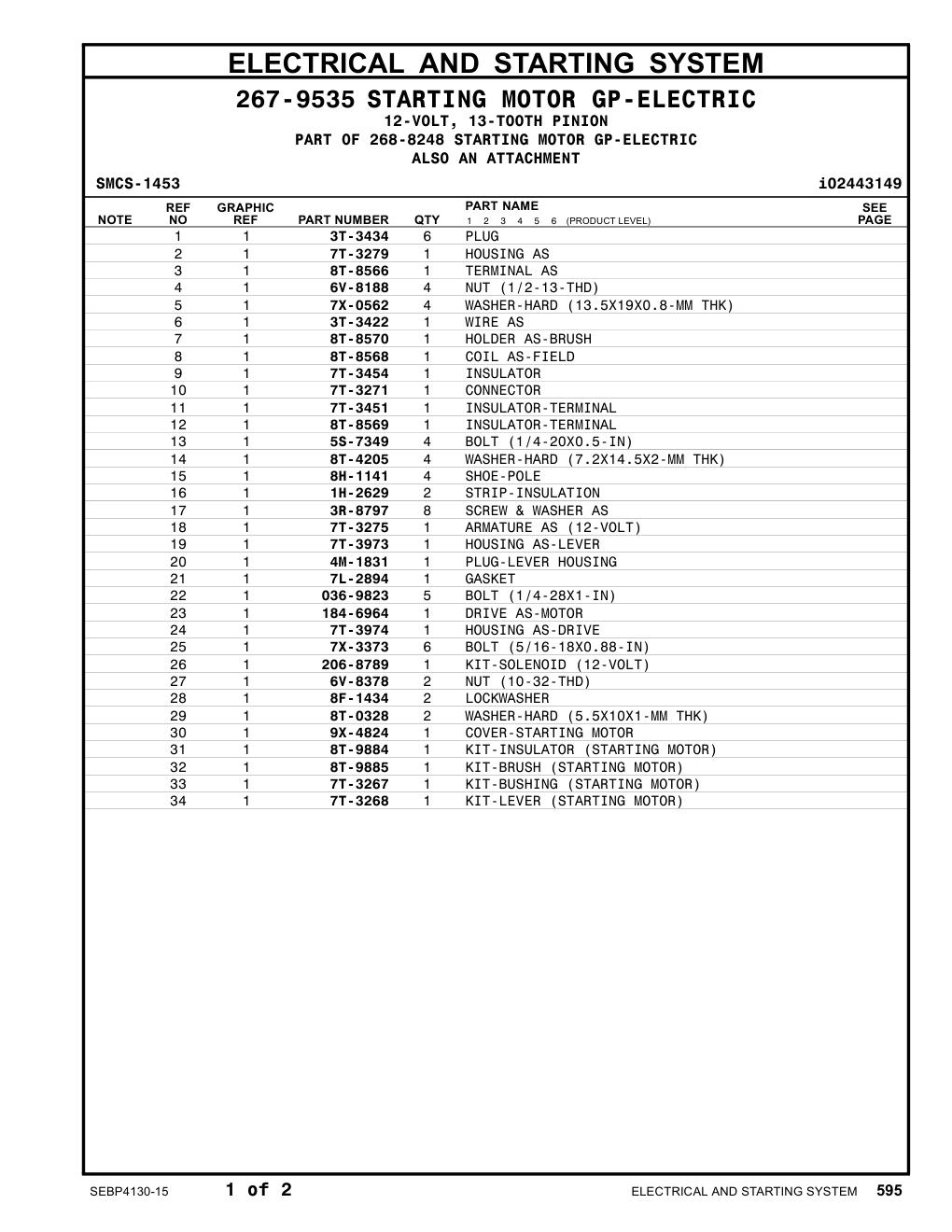 184-6964 DRIVE AS-MOTOR CAT parts manual diagram
