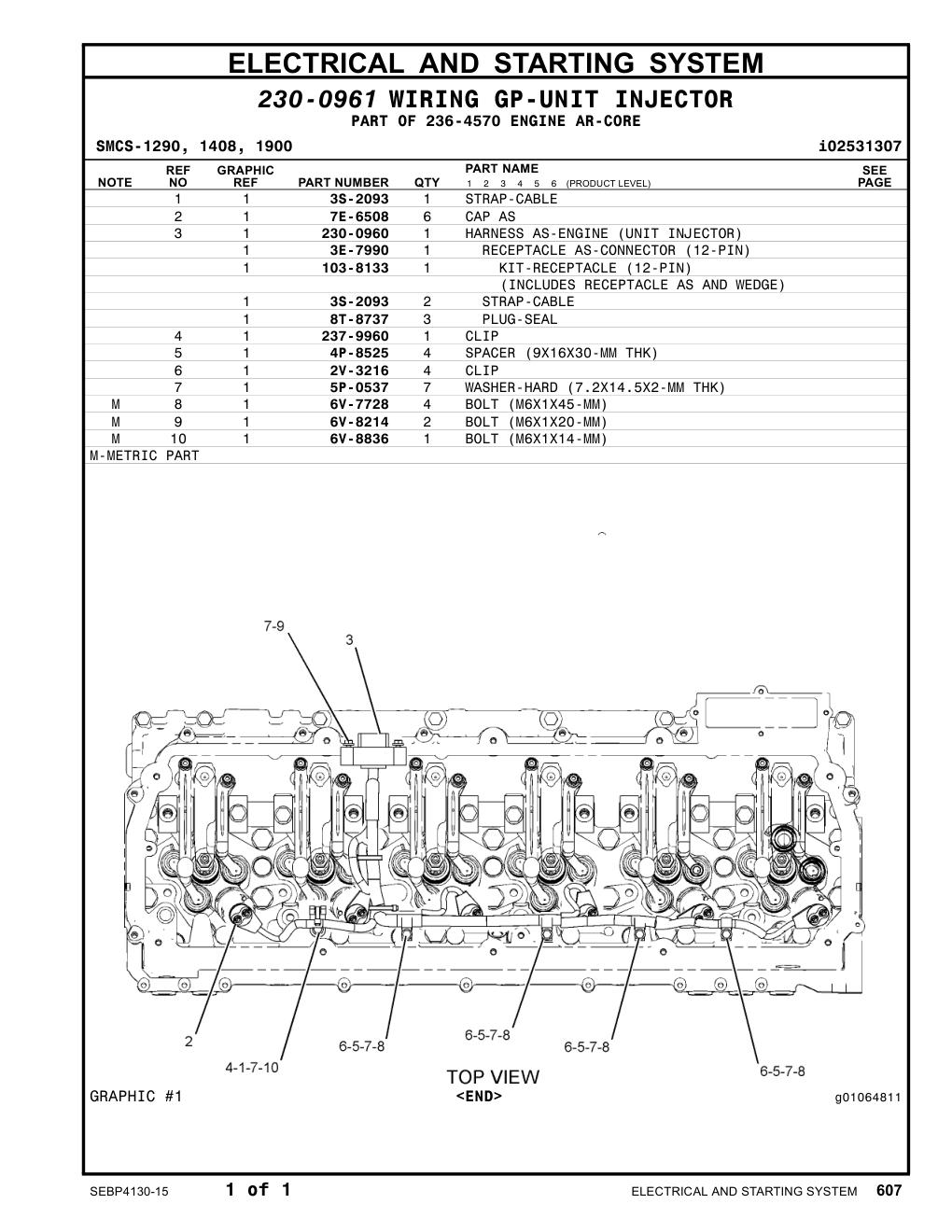 3E-7990 RECEPTACLE AS-CONNECTOR (12-PIN) CAT parts manual diagram