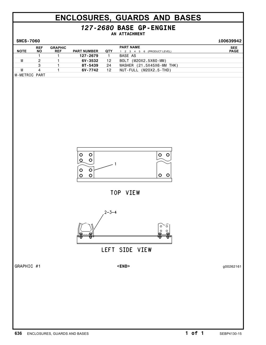 127-2679 BASE AS CAT parts manual diagram