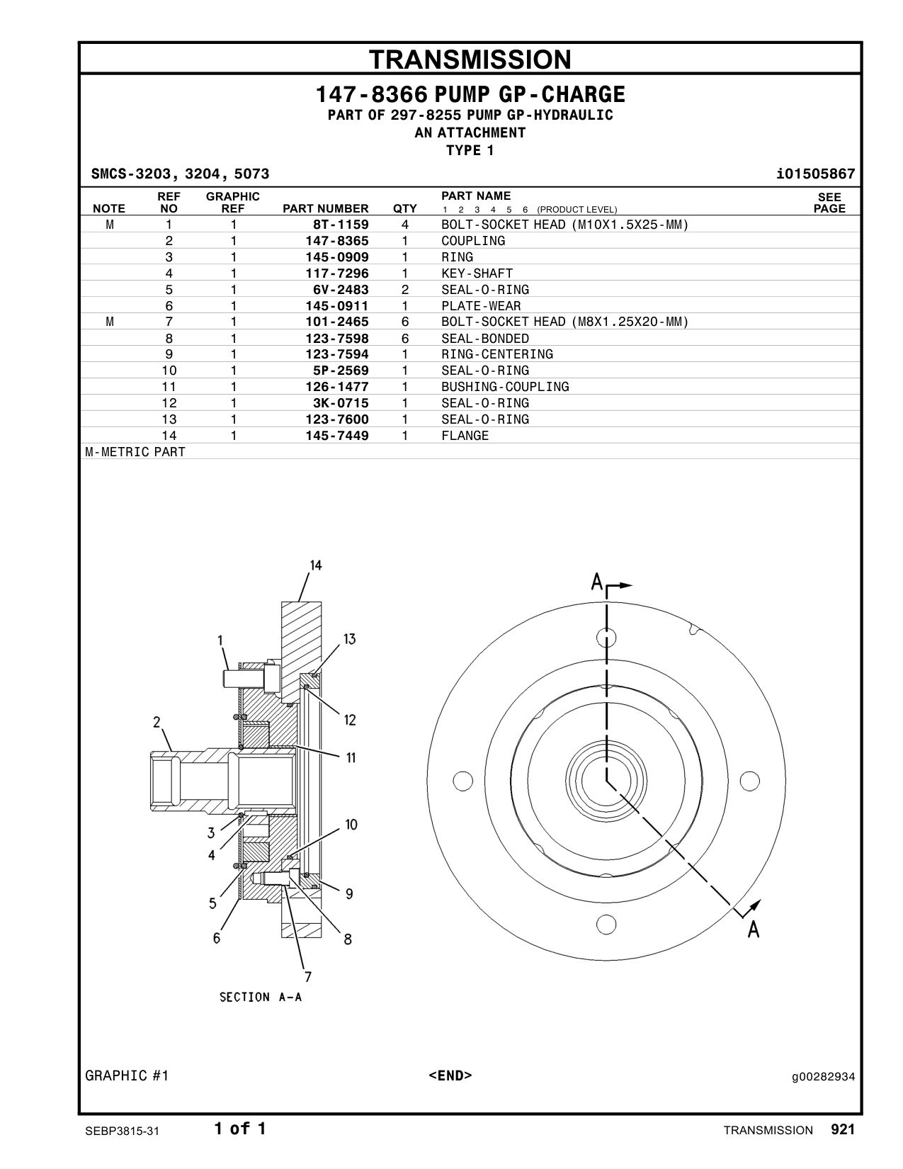 5P-2569 SEAL-O-RING CAT parts manual diagram