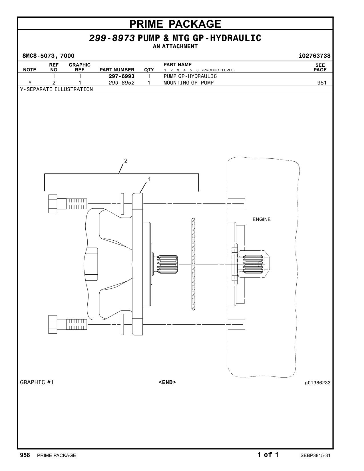 299-8952 - MOUNTINGGP-PUMP