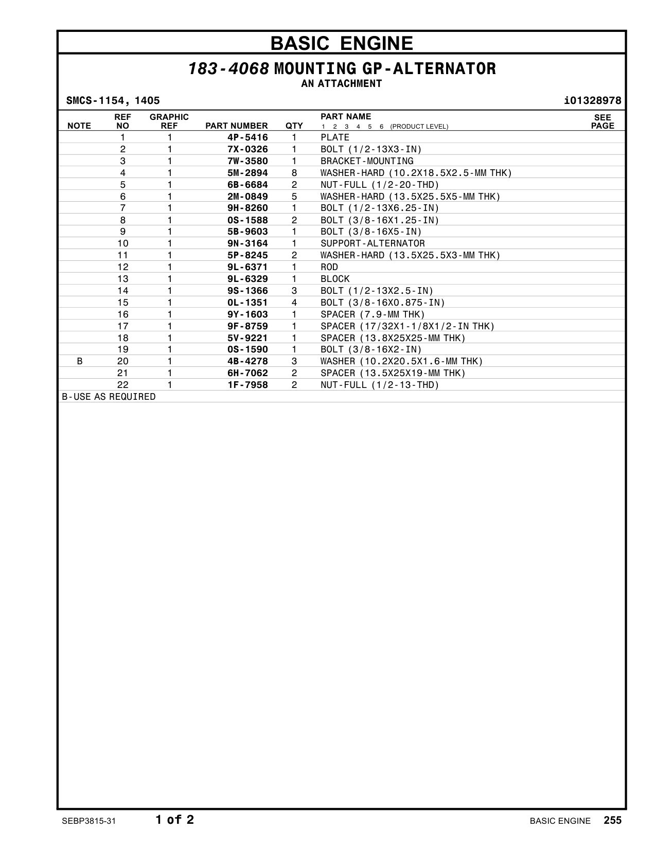9F-8759 SPACER (17/32X1-1/8X1/2-IN THK) CAT parts manual diagram