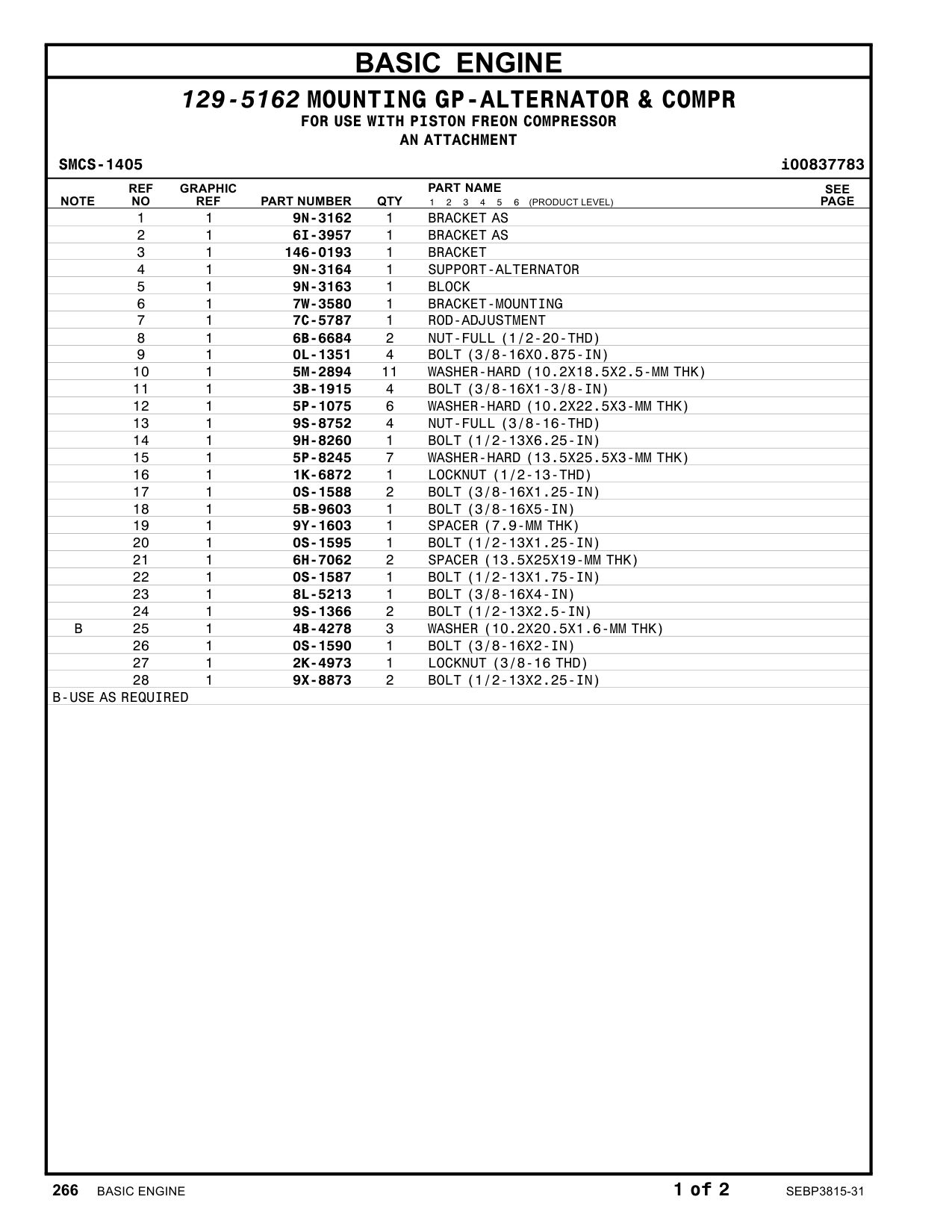 7C-5787 ROD-ADJUSTMENT CAT parts manual diagram
