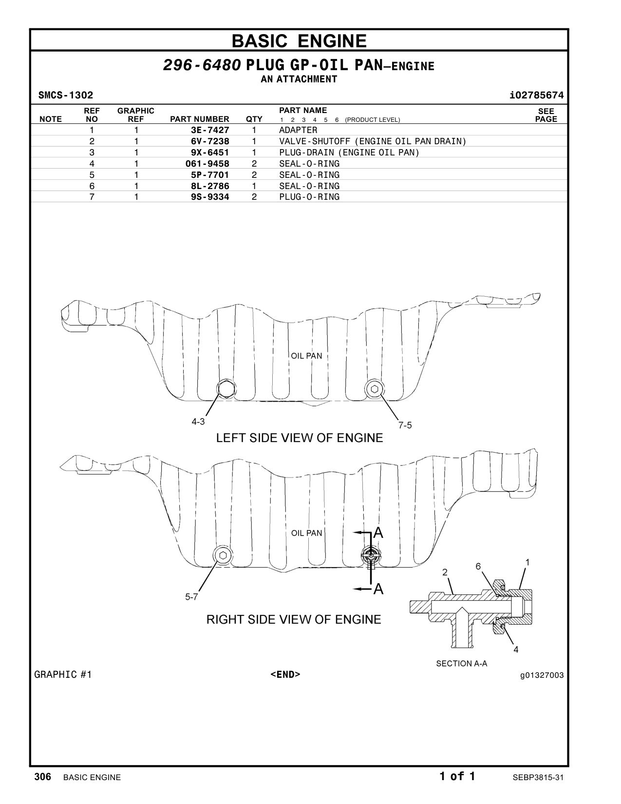 6V-7238 - VALVE