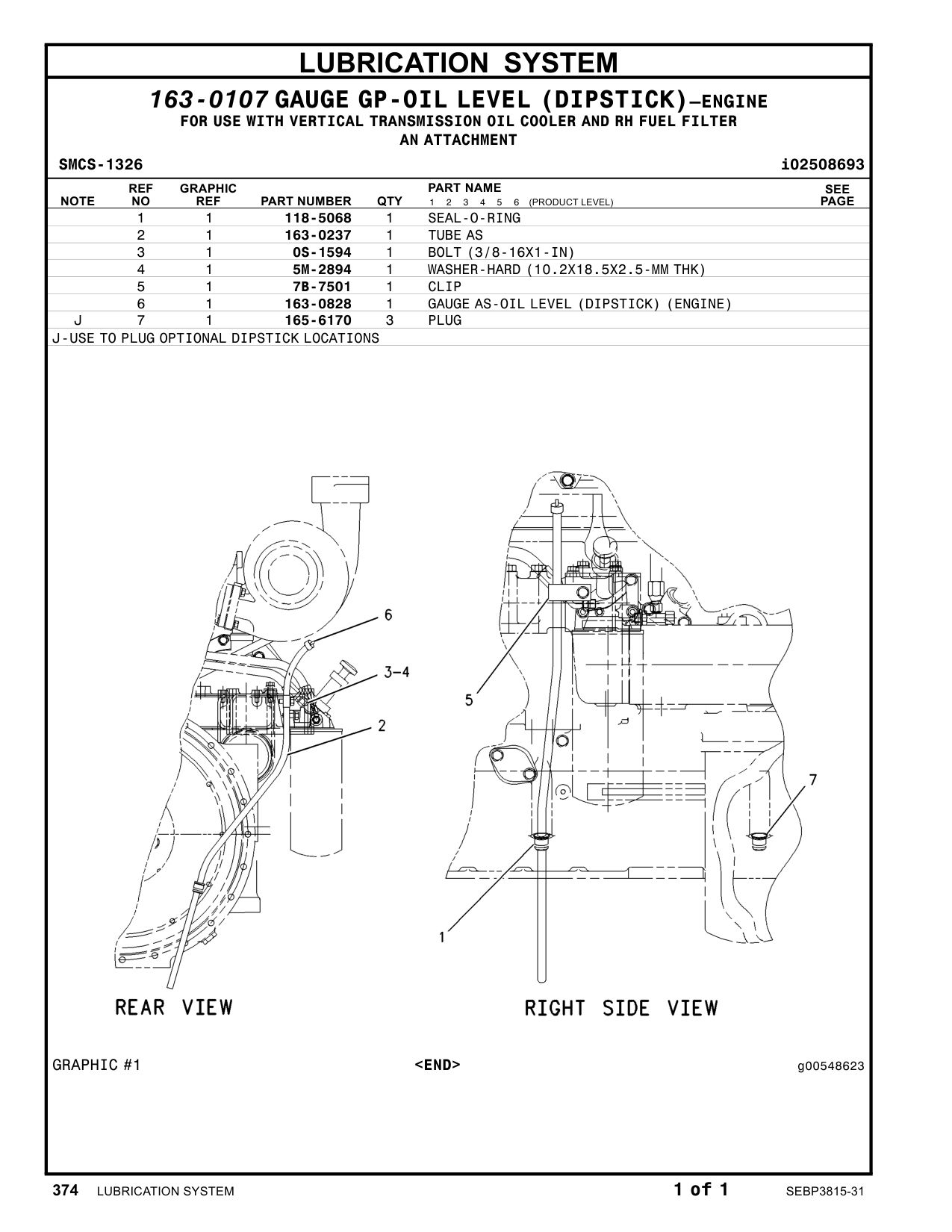 7B-7501 CLIP CAT parts manual diagram