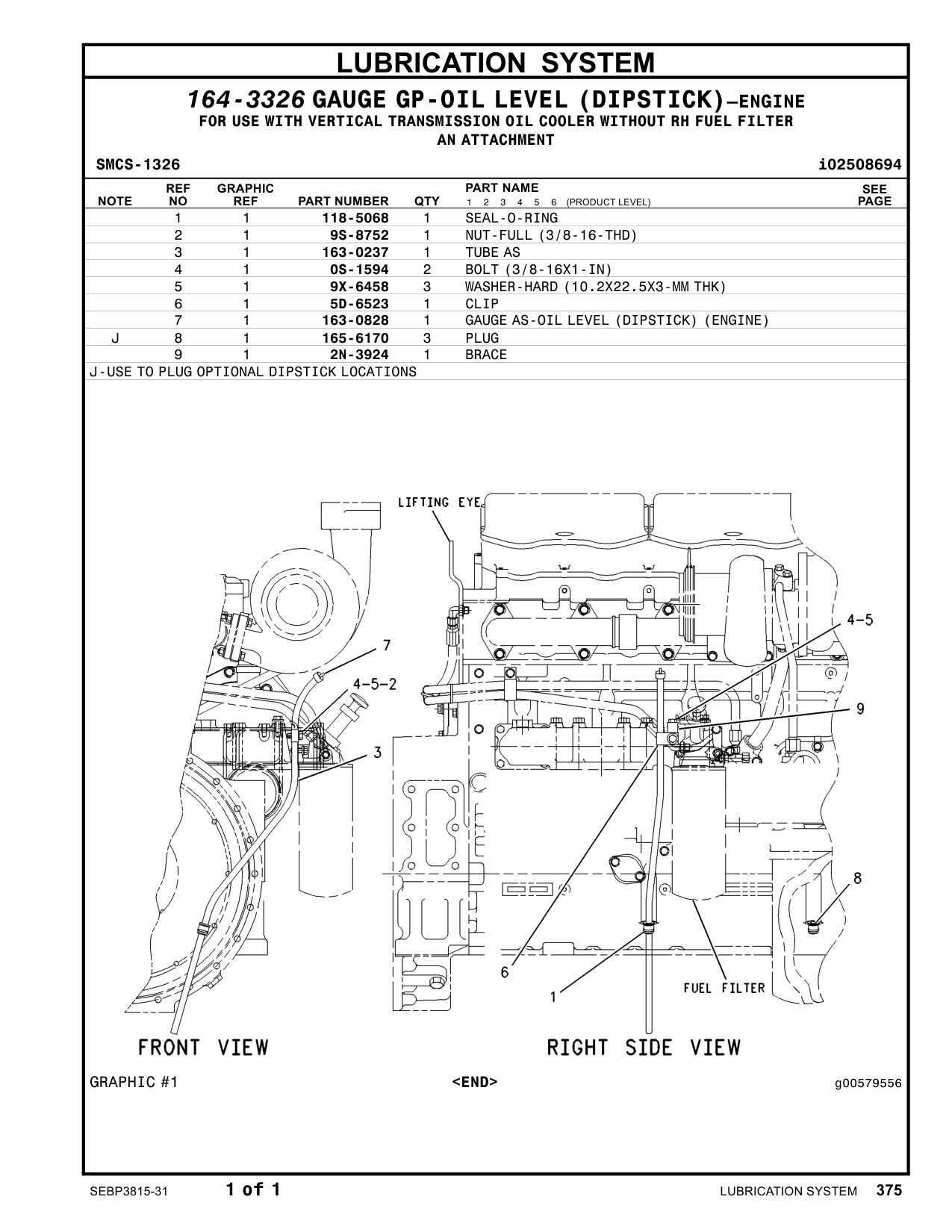 2N-3924 BRACE CAT parts manual diagram